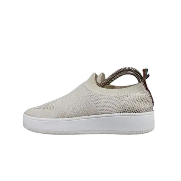 Steve Madden Shoes Womens 7 Sneakers Slip On Casual Fashion Knit White Platform - Picture 3 of 16